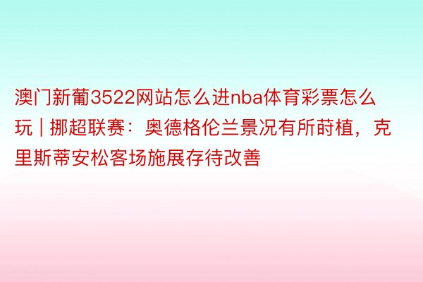 澳门新葡3522网站怎么进nba体育彩票怎么玩 | 挪超联赛：奥德格伦兰景况有所莳植，克里斯蒂安松客场施展存待改善